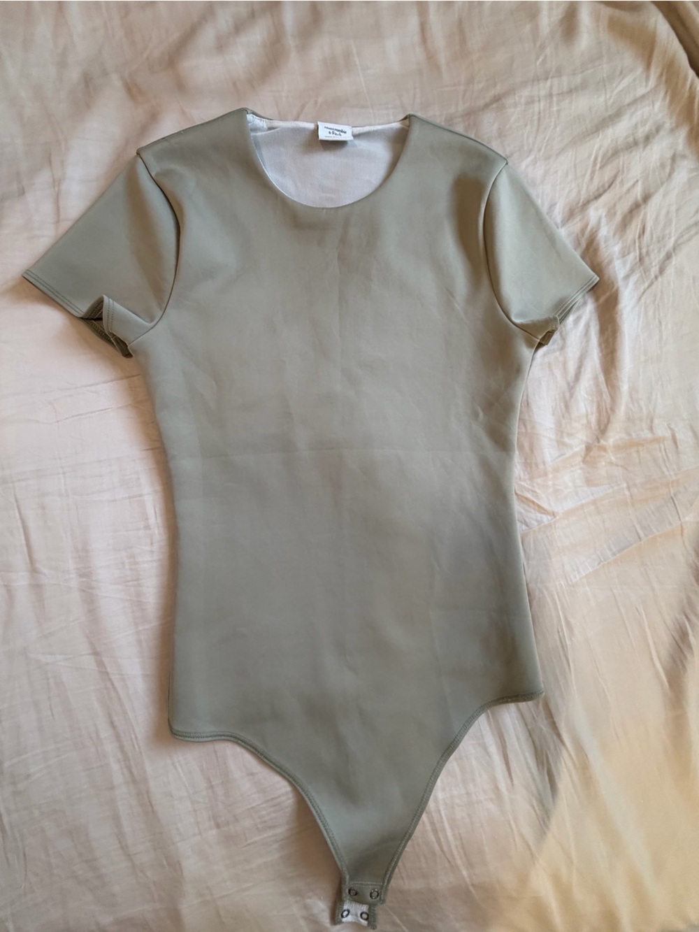 Abercrombie & Fitch Neutral Beige bodysuit